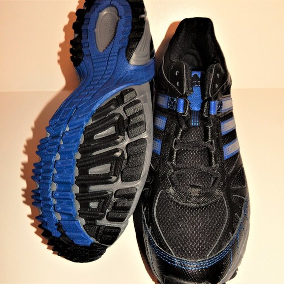 NWT Adidas shoe men 11 Black running Blue athletic RETRO DISCOUNT SHIPPING!! main image 7